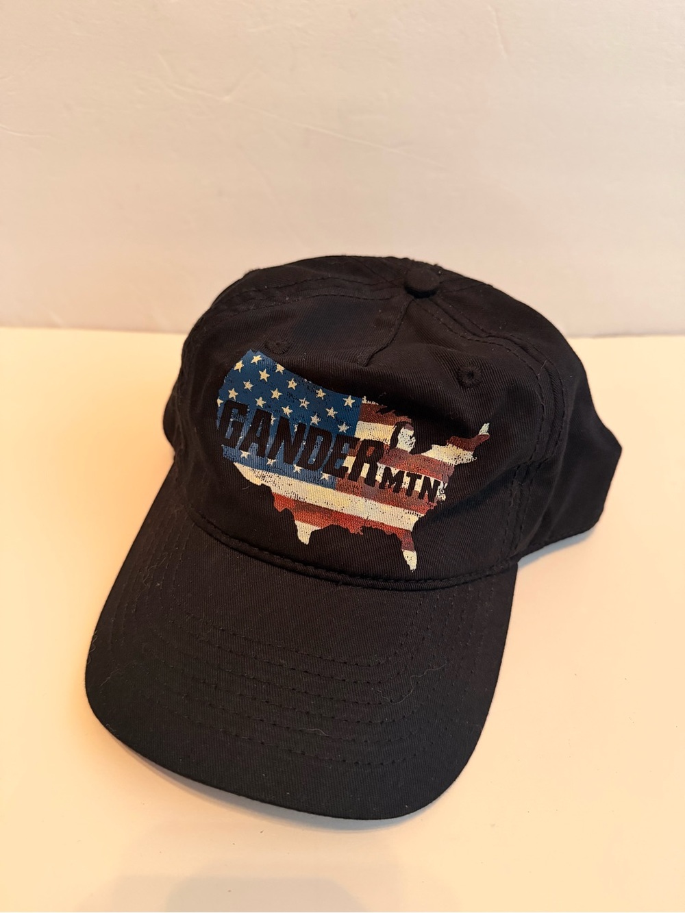 Gander Mountain Patriotic USA Flag Hat American Map Adjustable Baseball Cap